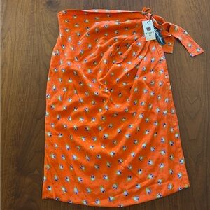 VTG Ungaro 100% Silk Floral Skirt